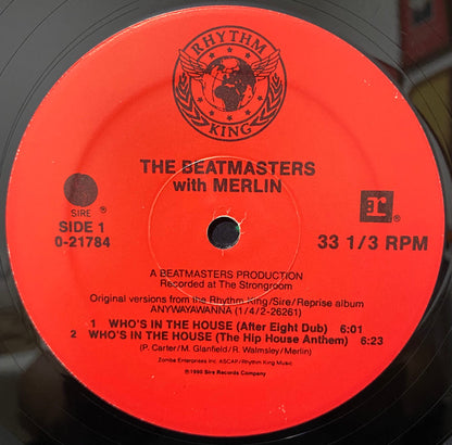 Disco de Vinil - The Beatmasters With Merlin - Who's In The House (12") VG+