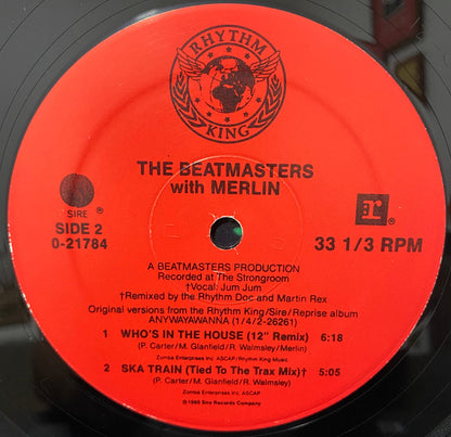 Disco de Vinil - The Beatmasters With Merlin - Who's In The House (12") VG+