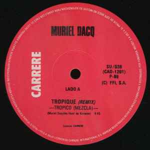 Disco de Vinil - Muriel Dacq - Tropique (Tropico) (12", Single) NM or M-