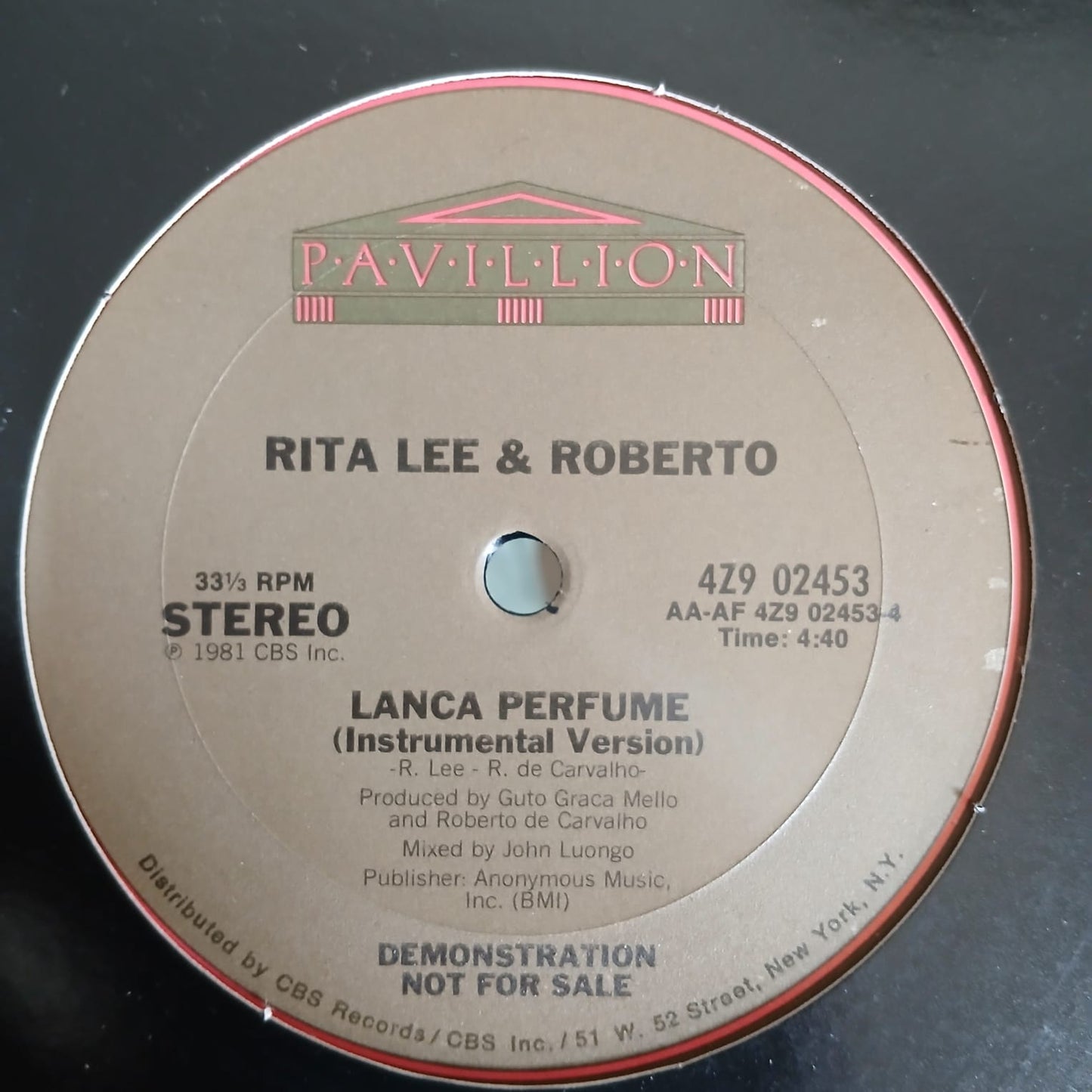 Disco de Vinil: Rita Lee & Roberto - Lança Perfume 12", Promo