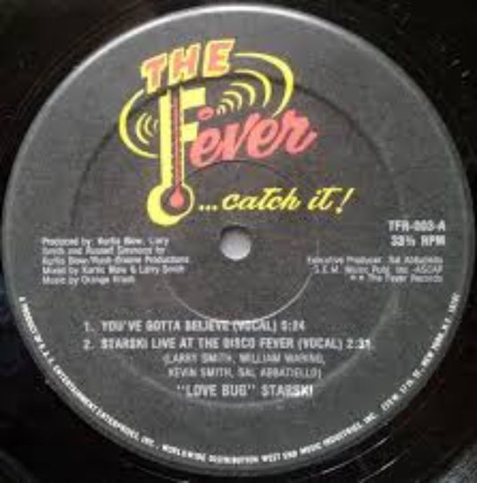 Disco de Vinil - "Love Bug" Starski* - You've Gotta Believe (12") VG+